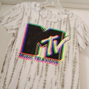 Love Tribe Black and White MTV Logo Tee